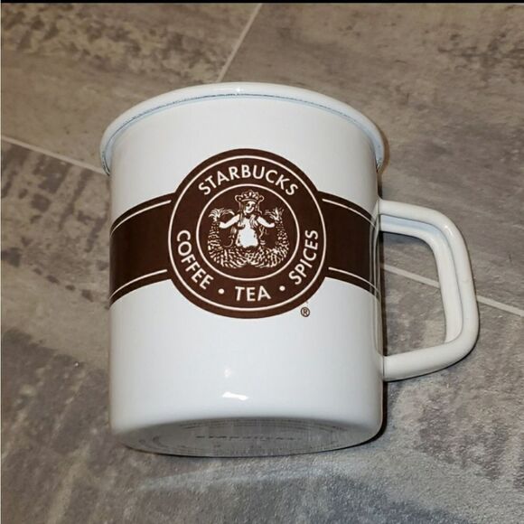 EUC Starbucks 2016 Enamel Coffee Mug - Picture 1 of 6